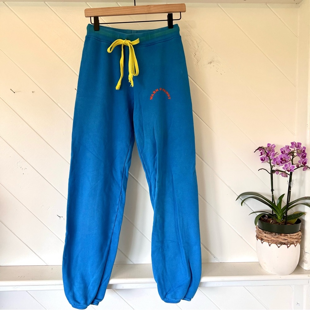 Bright blue joggers by Warm - Picture 1 of 6
